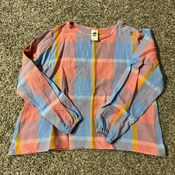 Folklore Las Ninas Girls Vintage Vibe Two Piece Set in Plaid Tartans Size 7 - Picture 1 of 12
